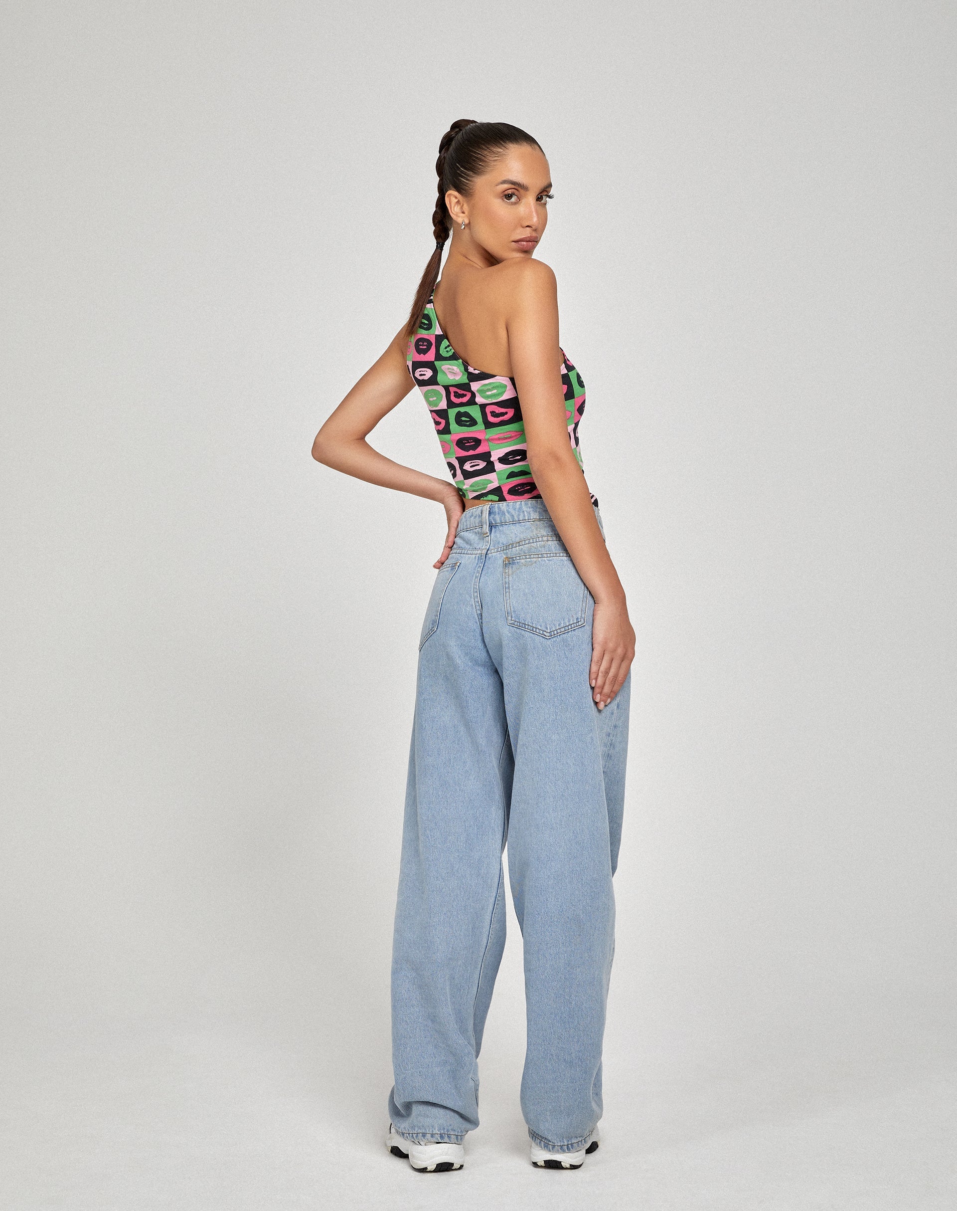 Afbeelding van Bayva Crop Top in Lips Green