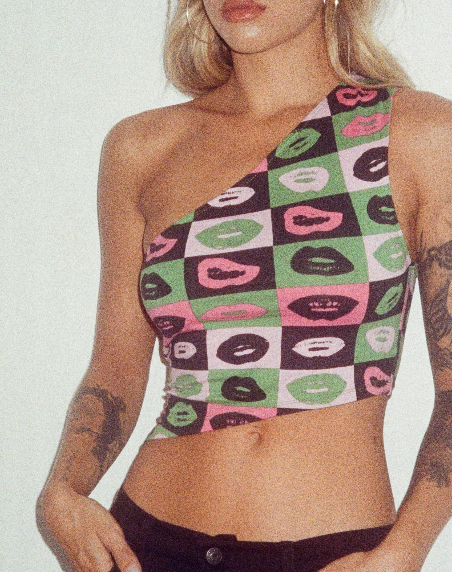 Afbeelding van Bayva Crop Top in Lips Green