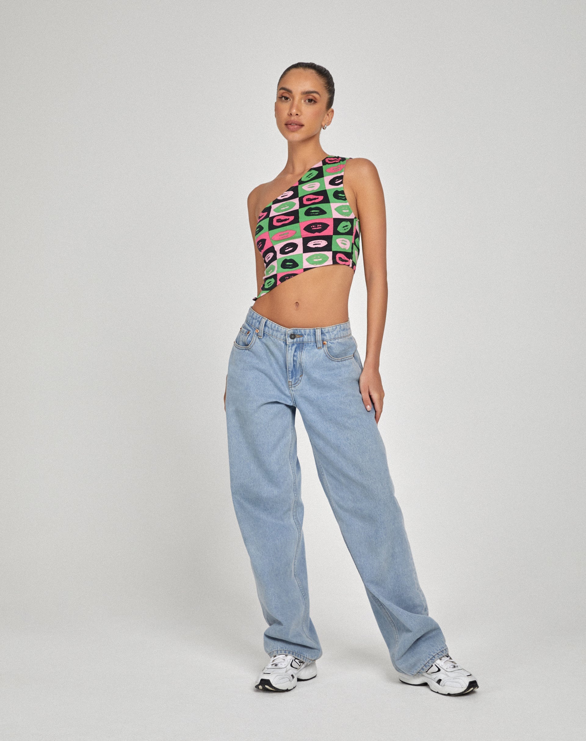 Afbeelding van Bayva Crop Top in Lips Green