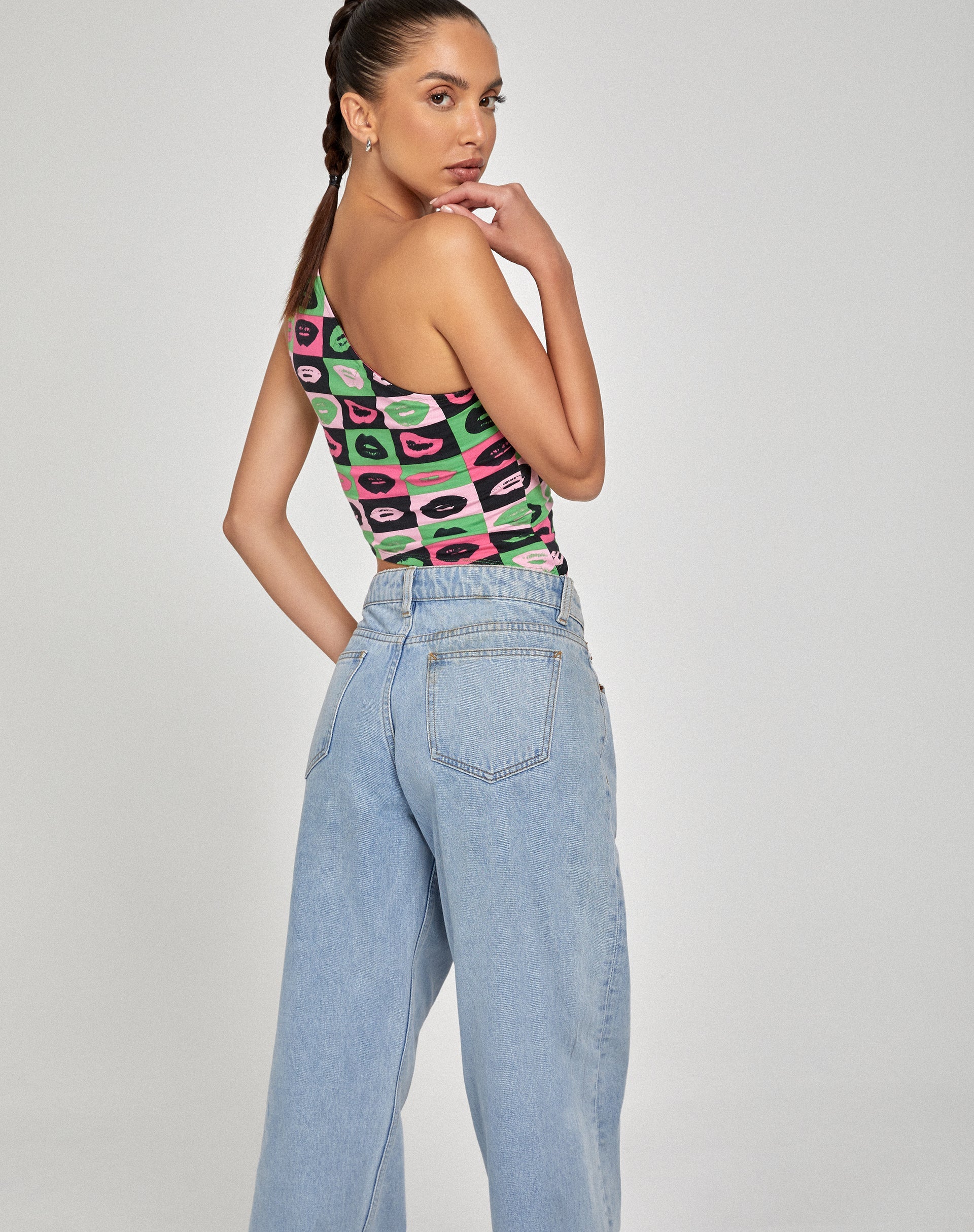 Afbeelding van Bayva Crop Top in Lips Green