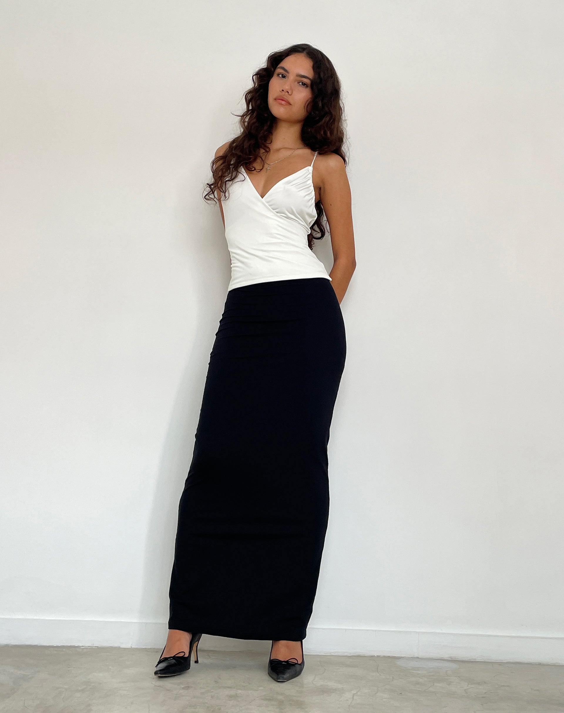 Afbeelding van Tsuna Maxi Rok in Zwart