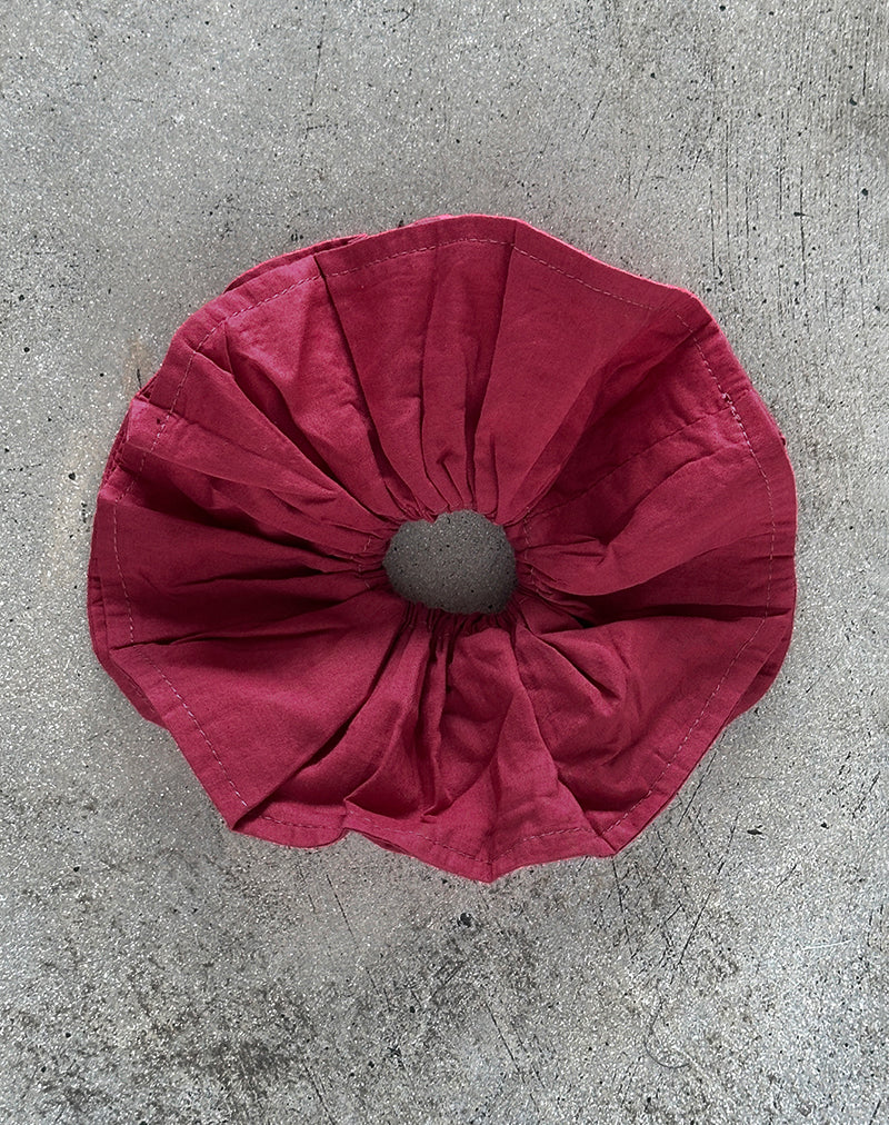 Bel oversized scrunchie in Adrenaline rood