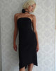 Afbeelding van Bellini Bandeau Midi Dress in Zwart