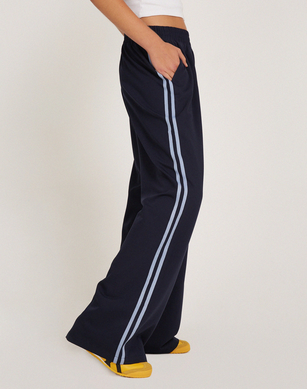 Bennett broek in kleermakerszit marine met zijstreep