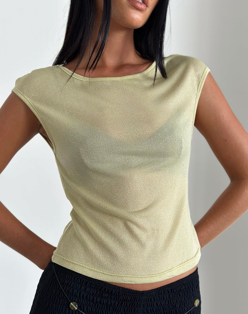 Afbeelding van Bentley Top in Yellow Shimmer