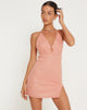 Afbeelding van Bernoki Mini Dress in Drape Sequin Pink