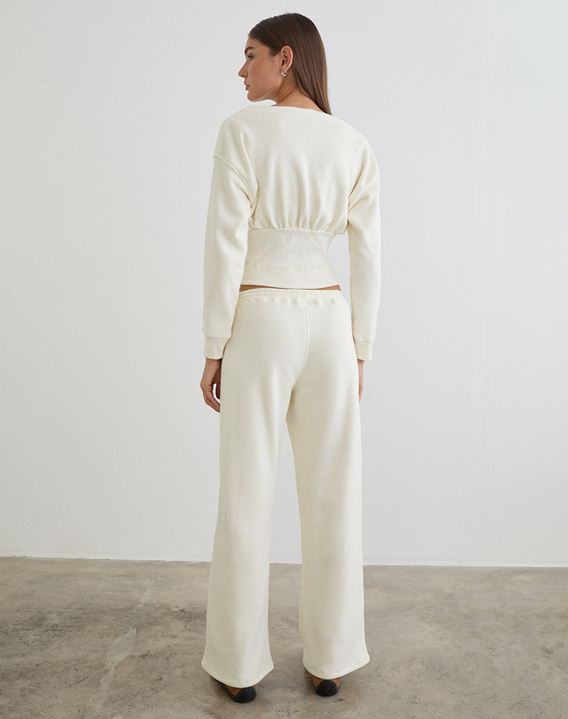 Afbeelding van Cille Loose Jogger in fleece Winter White