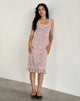 Afbeelding van Bila Midi Dress in Pretty Ditsy