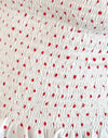 Witte en rode polkadot
