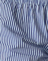 Popeline Blauw Strook