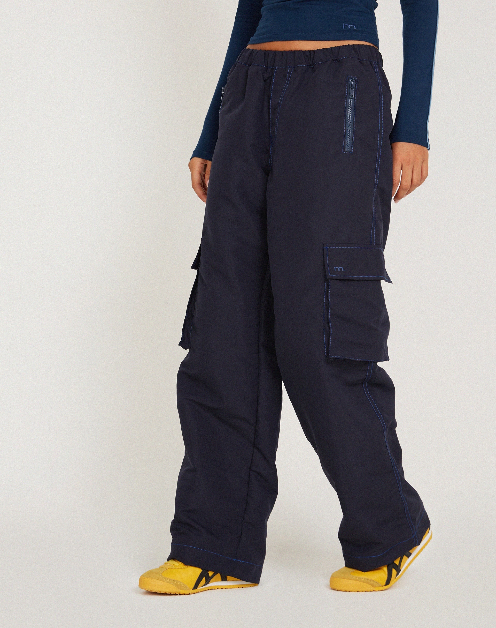 Afbeelding van Oriells Cargo Trouser in Navy Top Stitch