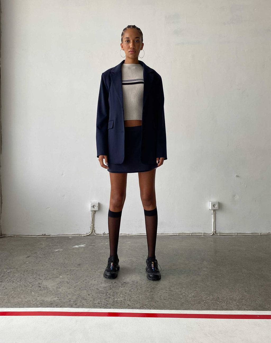 Maiwa Blazer in Getailleerde Marine