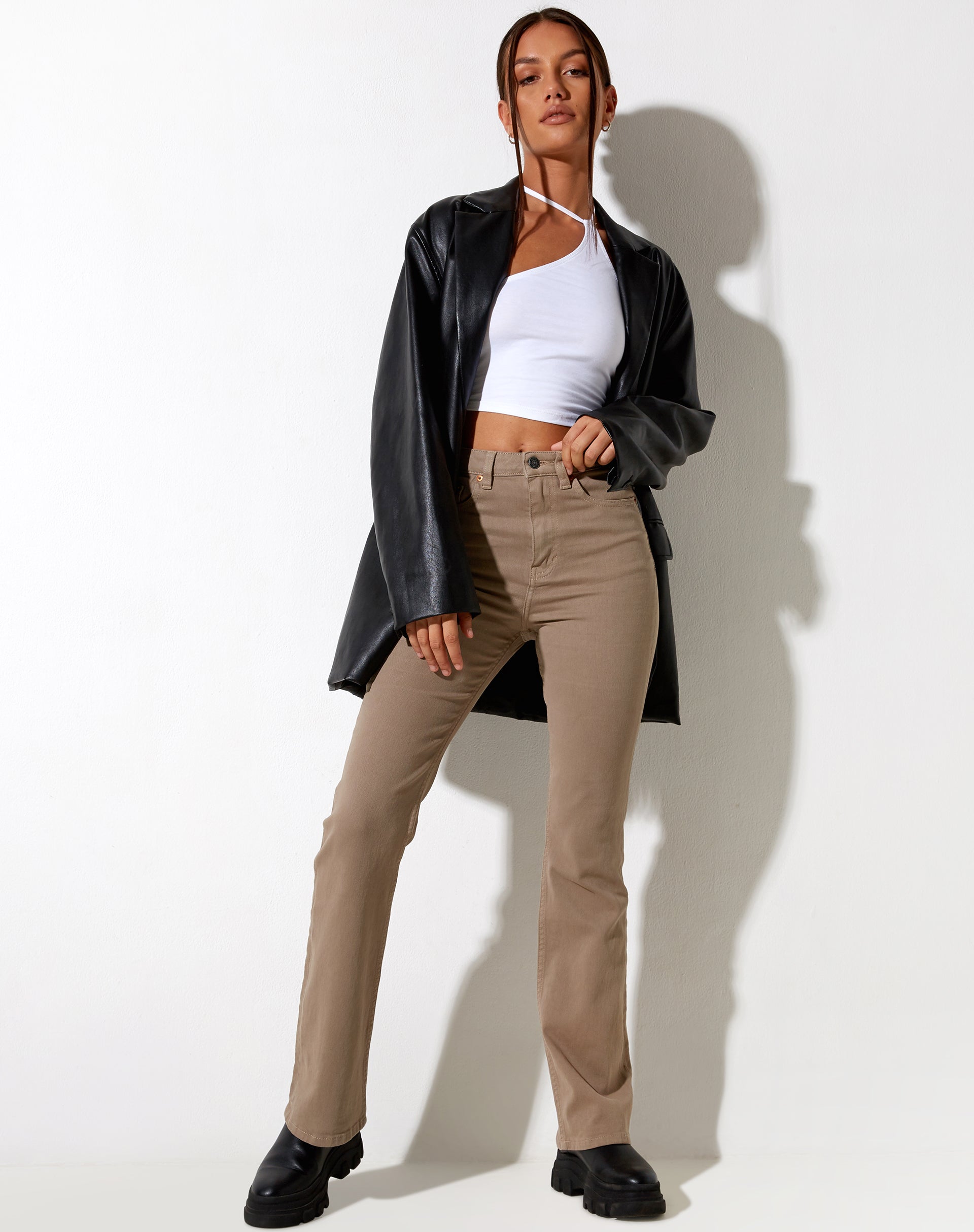 Afbeelding van Bootleg Jeans in Burnt Olive