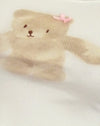 Wit ribbetje met teddymotief
