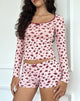 Afbeelding van Ritulia Pyjamer Shorts in Floral Fantasy Pink