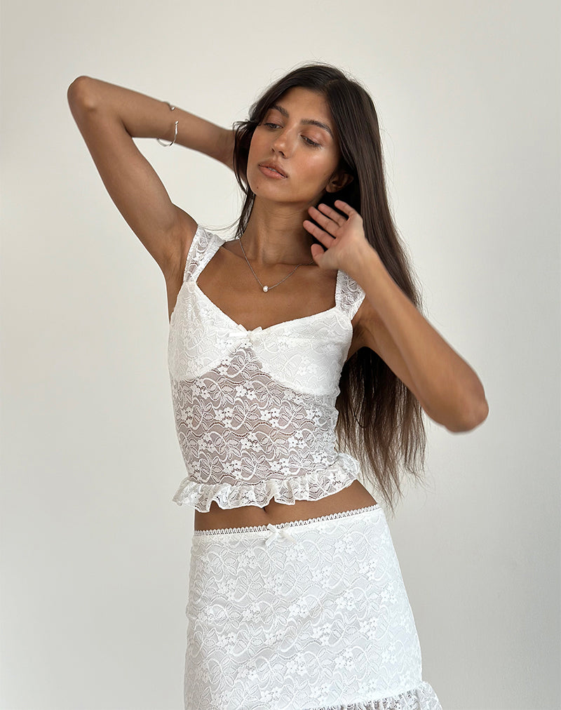 Brietta Cami Top in Kant Ivoor
