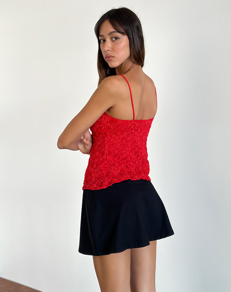 Afbeelding van Briony Top in Kant Rood