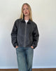 Afbeelding van Brittany Distressed Jacket in PU Zwart