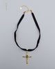 Afbeelding van Brooklyn Cross Choker Necklace by Gemini Jewels