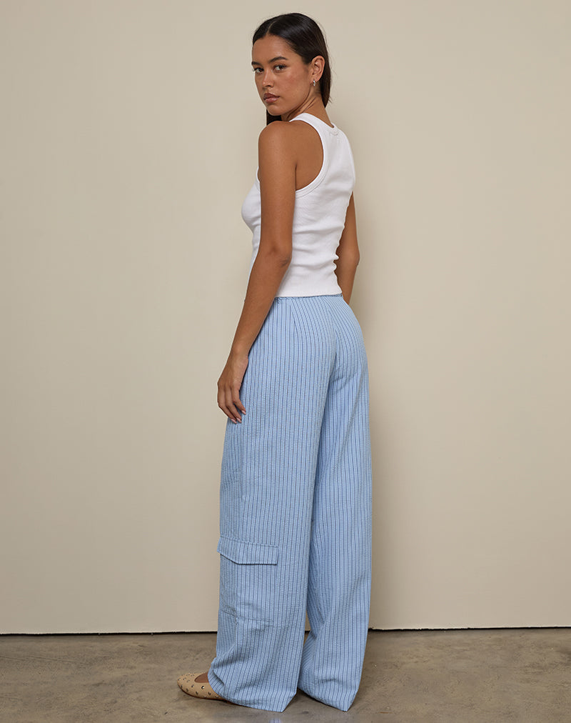 Afbeelding van Bruna Cargo Broek in Blauw Streep