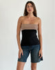 Afbeelding van Brylee Tube Top in Knit Zwart