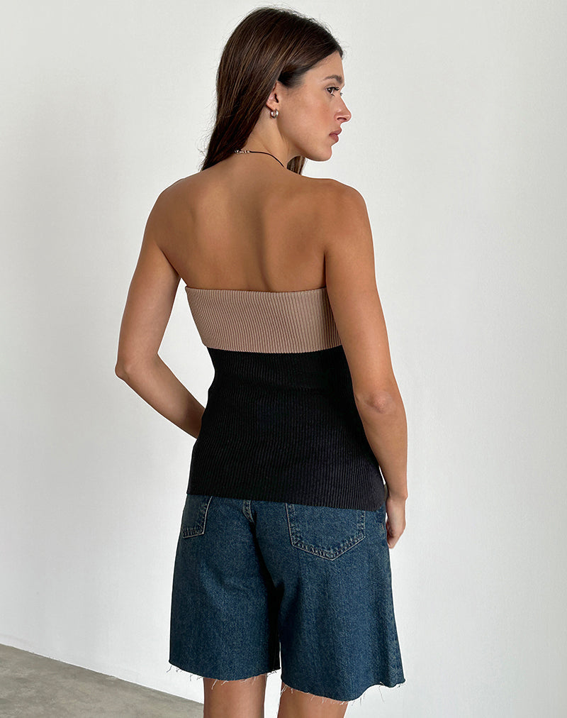 Afbeelding van Brylee Tube Top in Knit Zwart