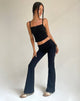 Afbeelding van Jacie Jersey Flare Broek in Zwart