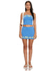 Afbeelding van MOTEL X BARBARA Danina Mini Rok in Blauw Hibiscus
