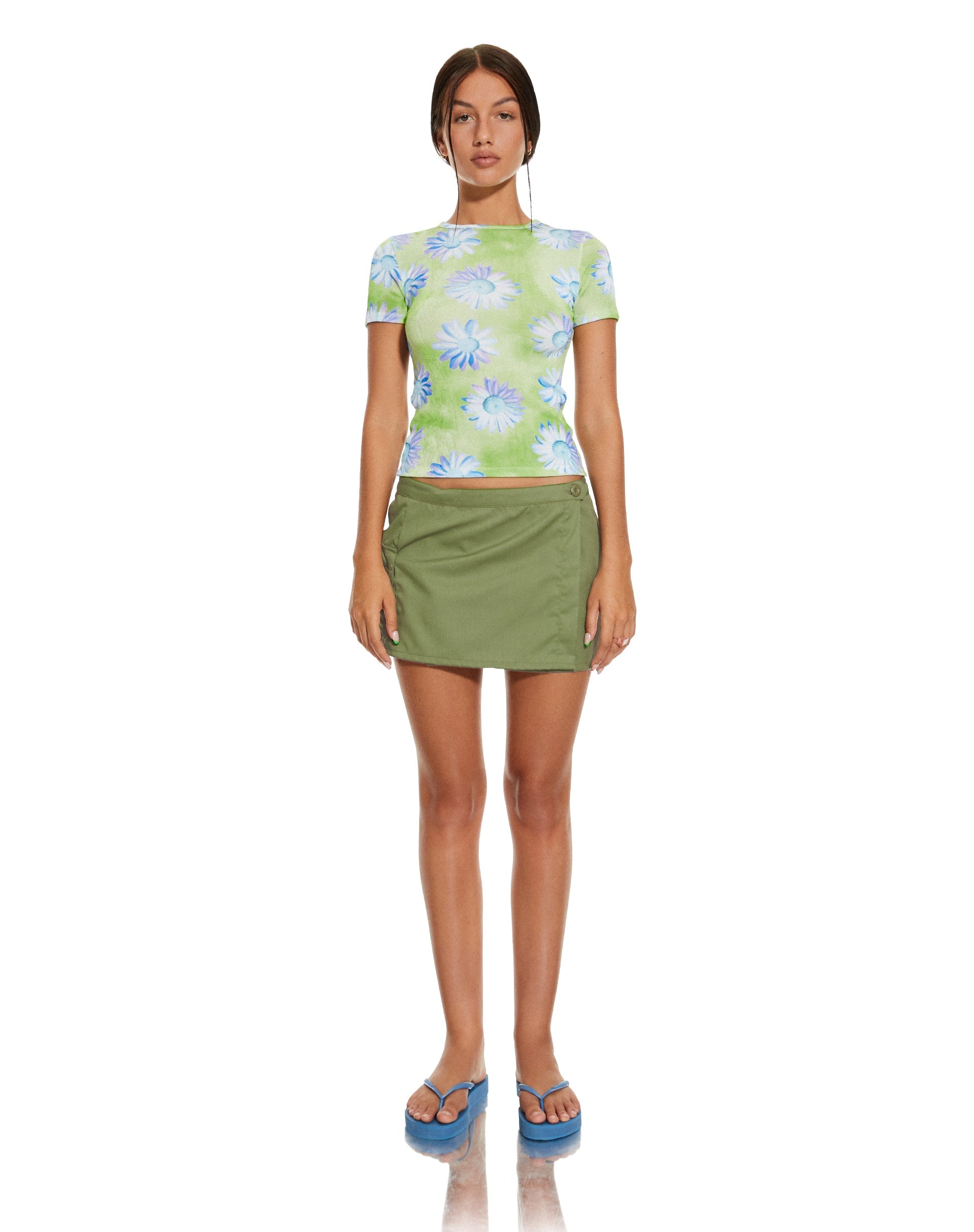 Afbeelding van MOTEL X BARBARA Tika Top in Neon Brushstroke Floral