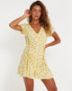 Afbeelding van Calliope Mini Dress in Wild Flower Lemon Drop