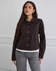 Afbeelding van Calva Boxy Jas in Chocolade Bruin