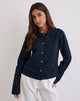 Afbeelding van Calva Boxy Jas in Dark Navy
