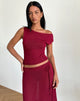 Afbeelding van Calypso Top in Sheer Knit Rood