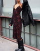 Afbeelding van Camelia Maxi Dress in Rose Cluster Fluweel