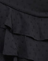 Polka Chiffon Zwart