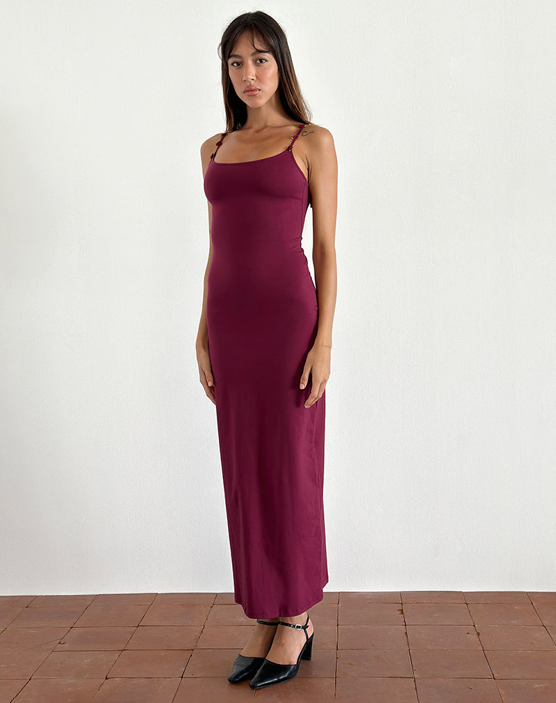 Cantana Maxi Dress in Bourgondië