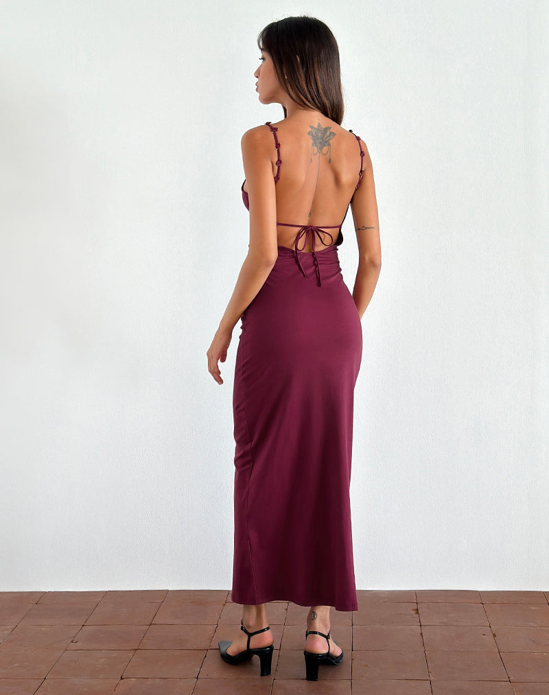 Afbeelding van Cantana Maxi Dress in Bourgondië