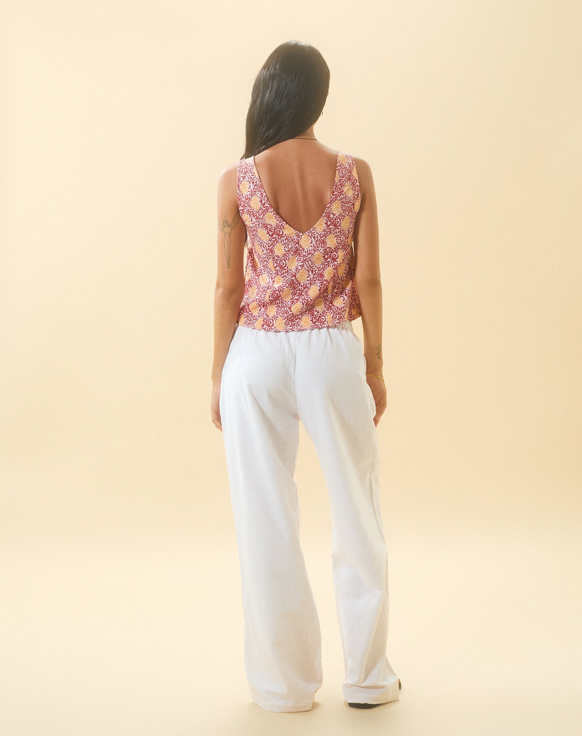 Afbeelding van Cantika Top in Bohemian Batik Maroon Peach