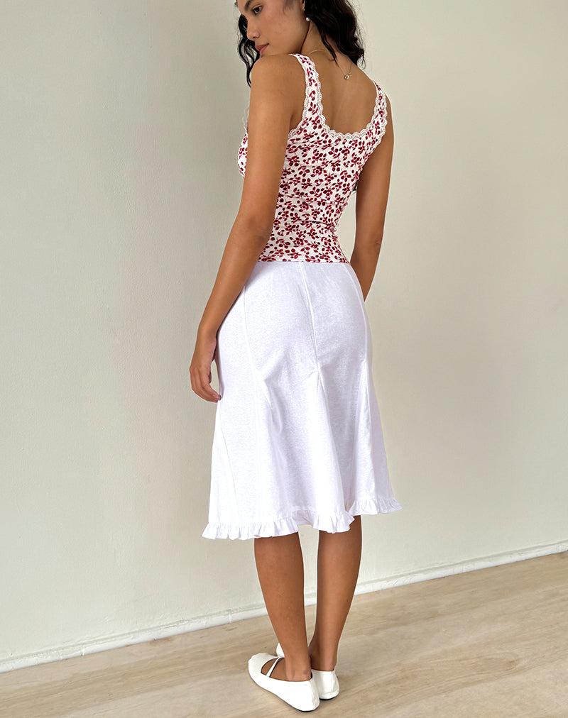 Afbeelding van Carillo Top in Zomer Aardbei Off White