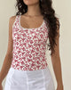 Afbeelding van Carillo Top in Zomer Aardbei Off White