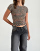 Afbeelding van Caripa Shirred Top in Country Check