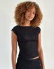 Afbeelding van Nova Top in Crinkle Jet Black