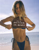Afbeelding van Carter Vest Top in Cacao It's Better in Bali Slogan