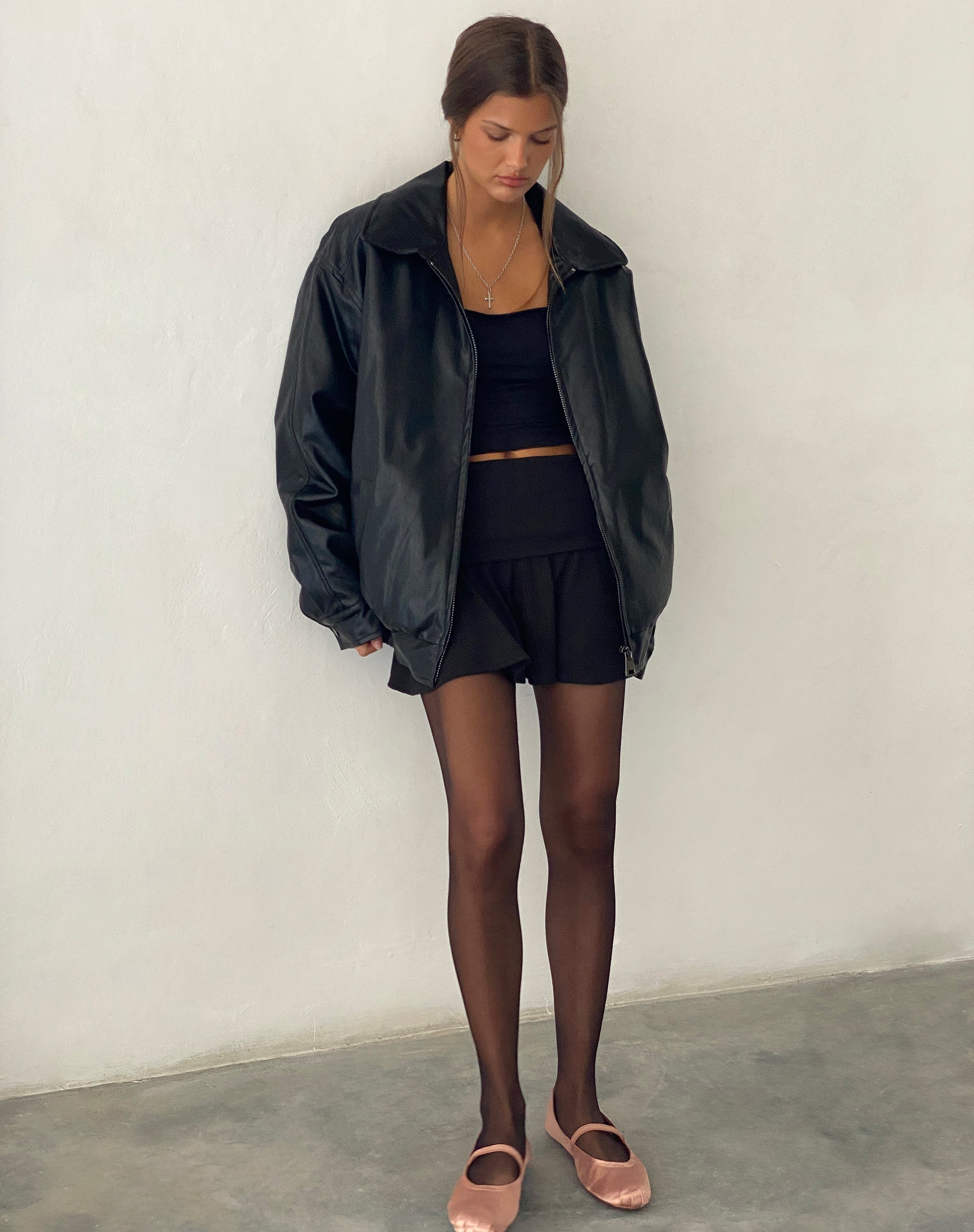 Afbeelding van Cavita Jacket in Pu Zwart