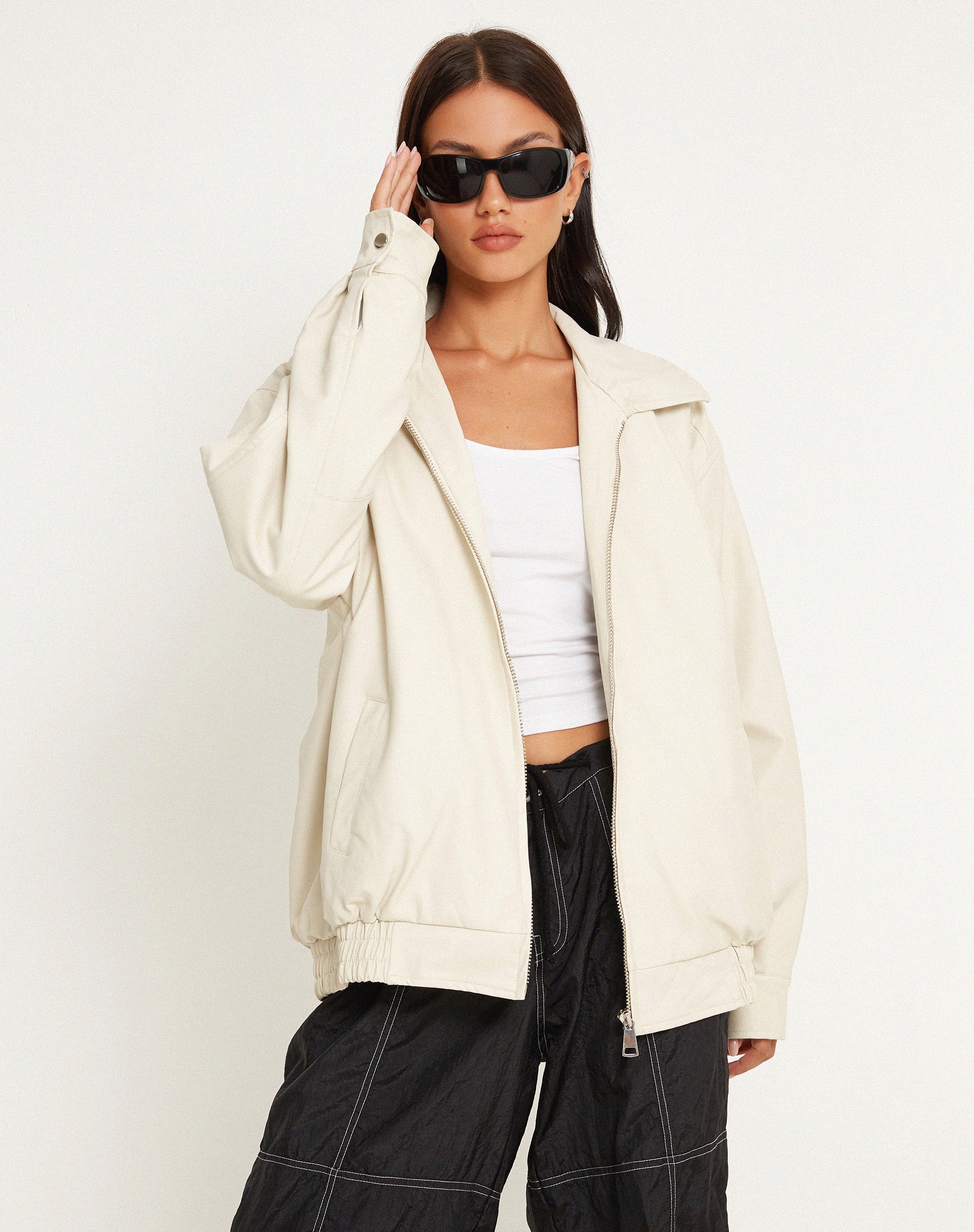 Afbeelding van Cavita Jacket in PU Crème