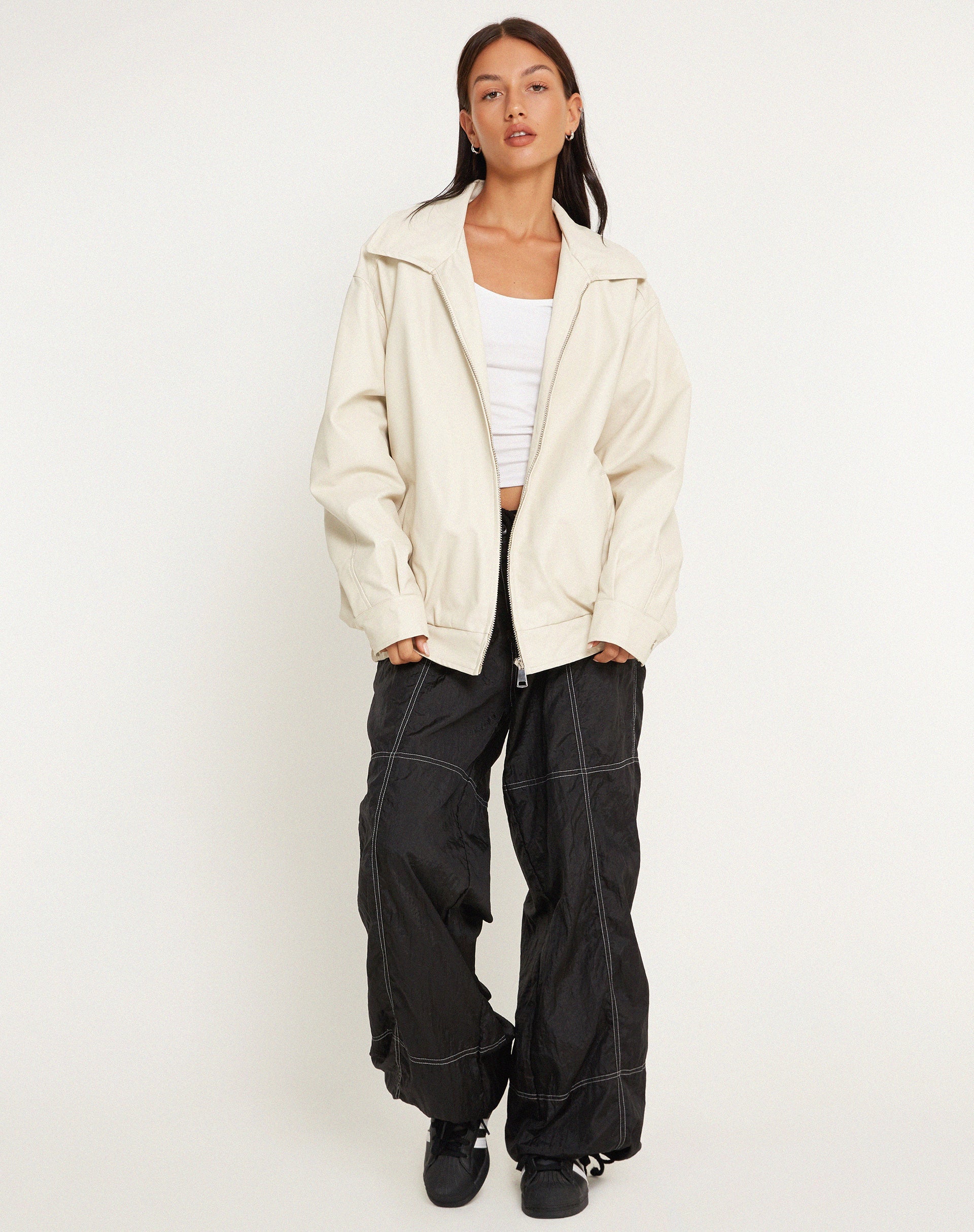 Afbeelding van Cavita Jacket in PU Crème