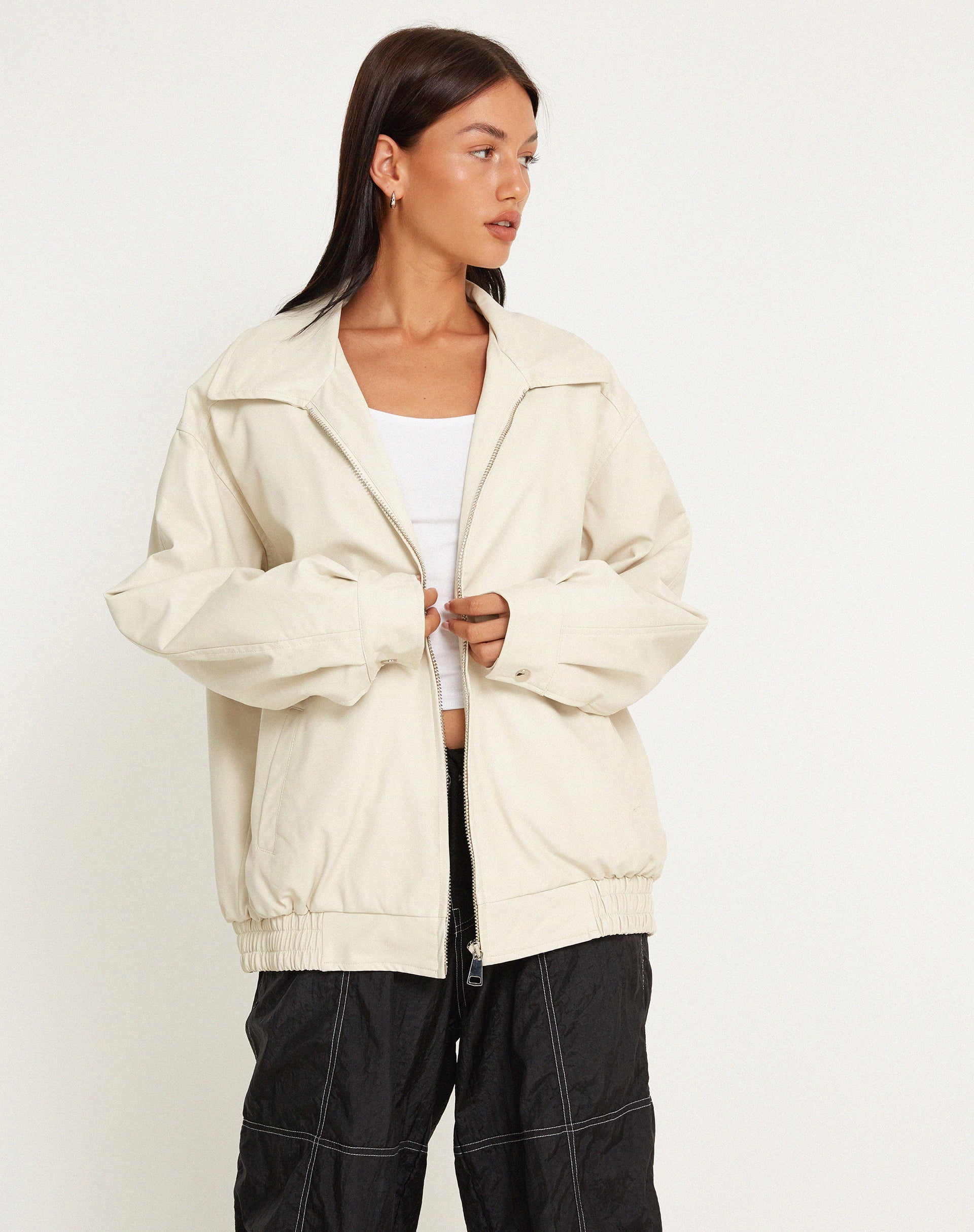 Afbeelding van Cavita Jacket in PU Crème