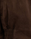 Faux suède bruin