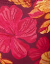 Sketchy Hibiscus Bourgondië