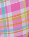 Roze en gele ruit